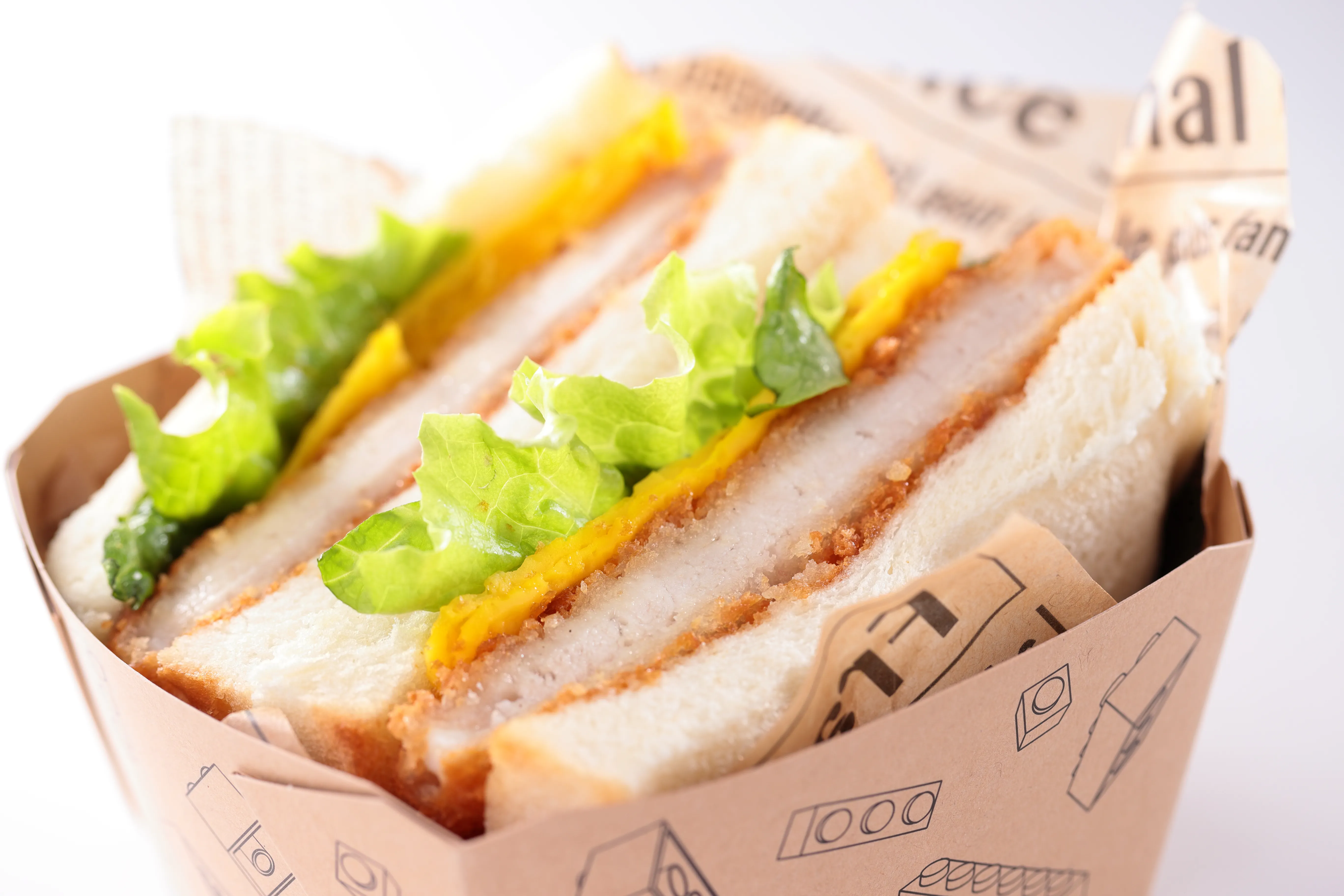 カツ玉サンド (1)