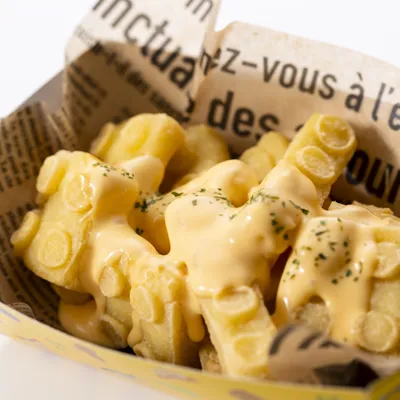 Oas LEGO Fries With Cheese Sauce