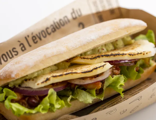 Fsc Halloumi Cheese & Guacamole Baguette Sandwich